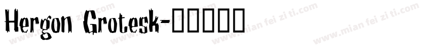 Hergon Grotesk字体转换